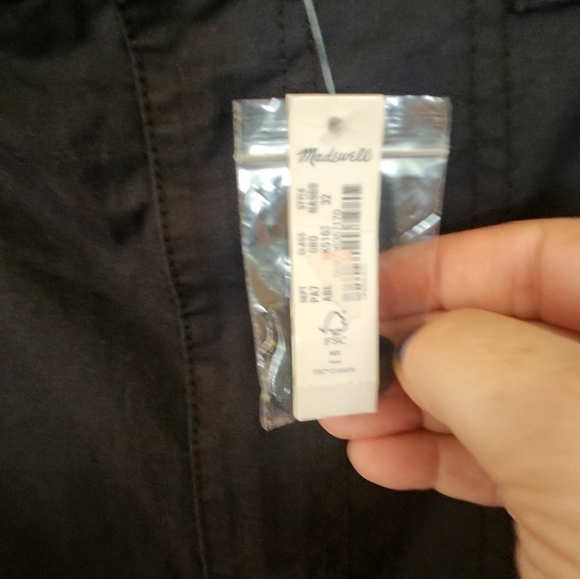 Madewell Cargo Joggers Size 32 Navy NWT Sporty Utility Spring Lightweight - Picture 11 of 15